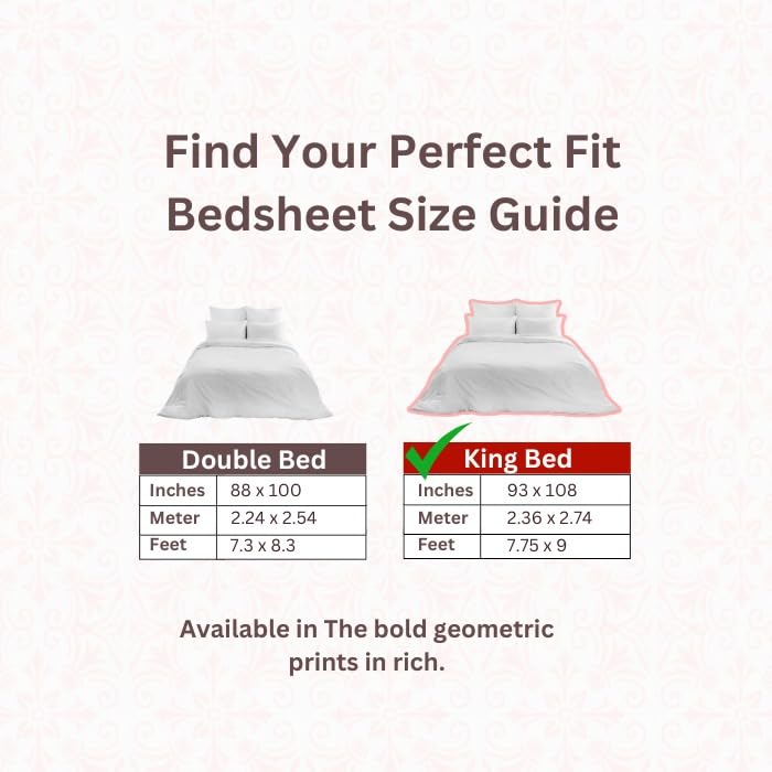 Autumn Delight Bed Sheet King Size Cotton - Image 4