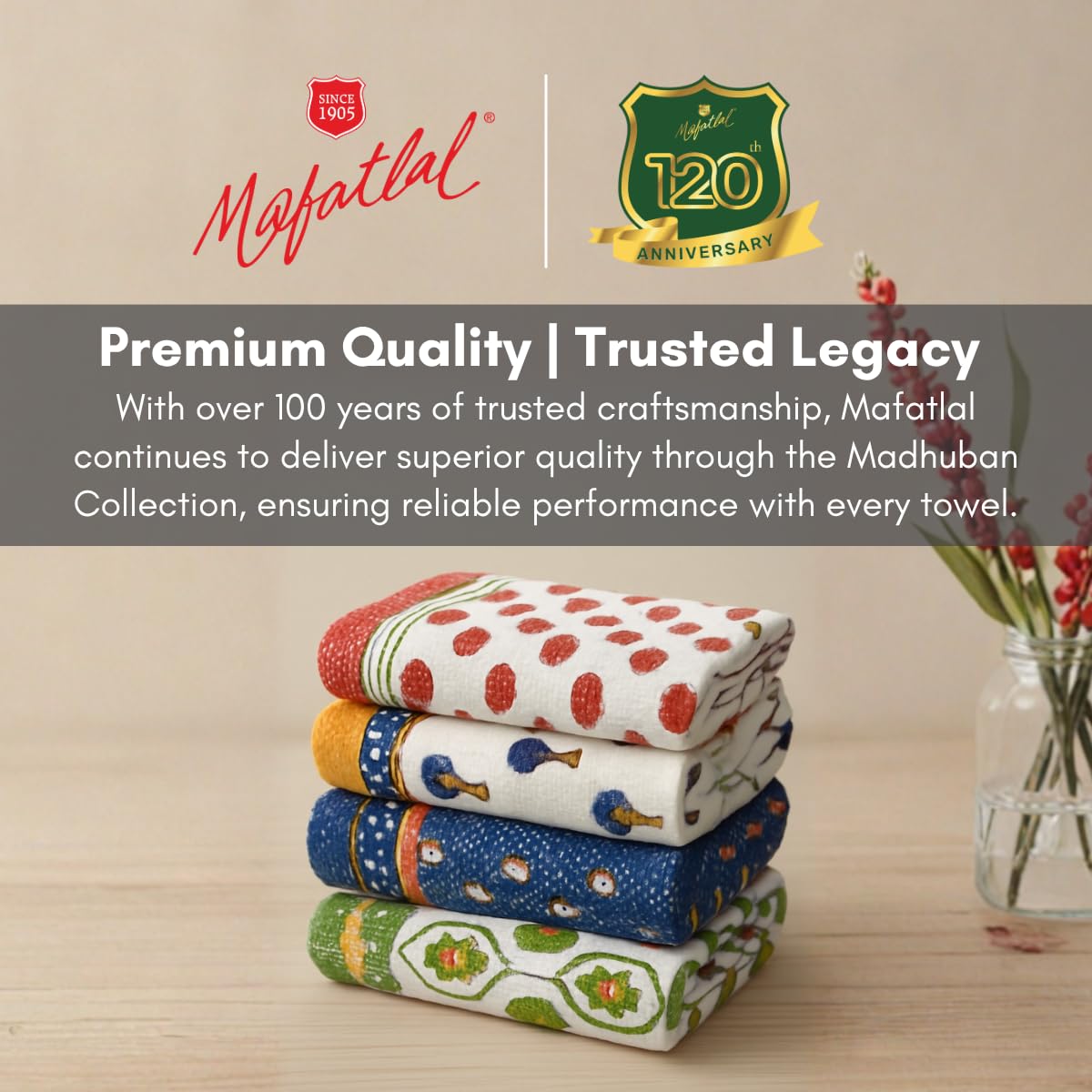 Madhuban Bath & Hand Towel Set - Image 2