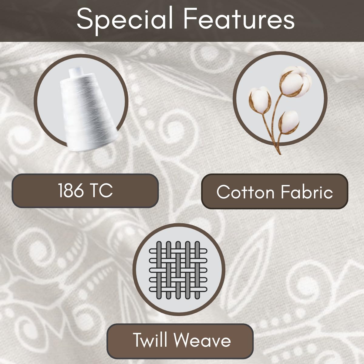 Classic Comfort 186 TC Double Bedsheet - Image 2