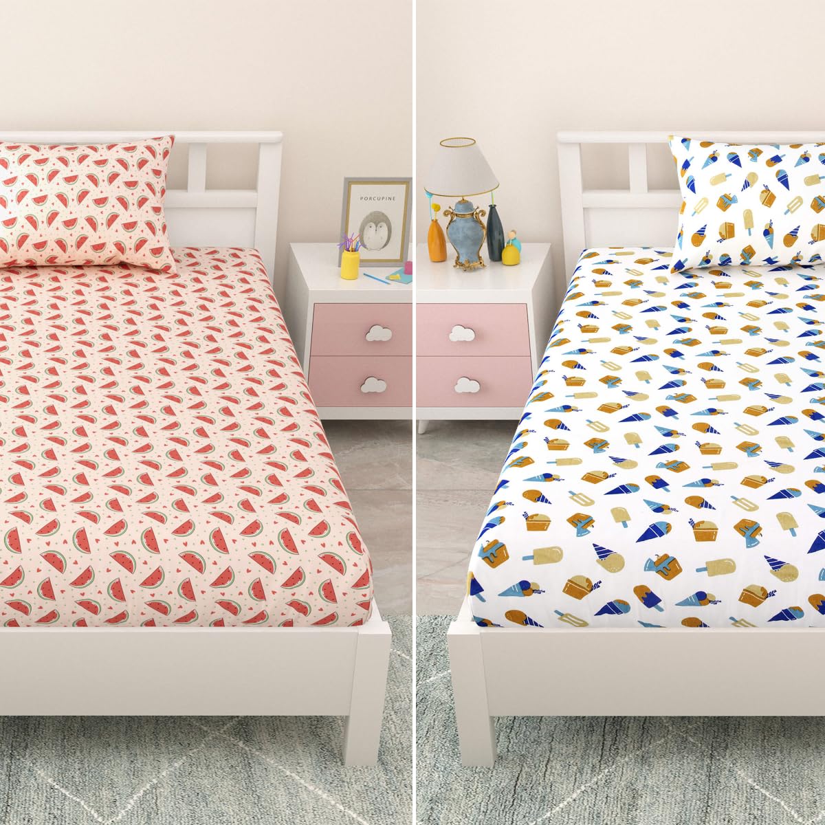 Coo Coo Cotton Bedsheets for Kids