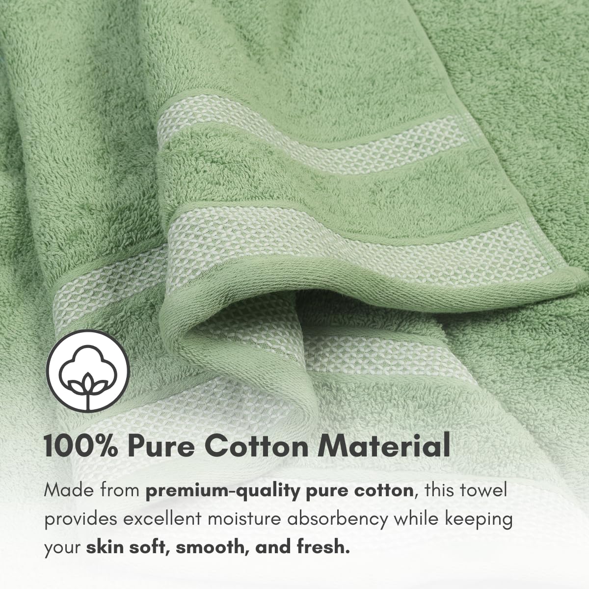 Daffodil Thick Cotton Bath Towels - Image 4