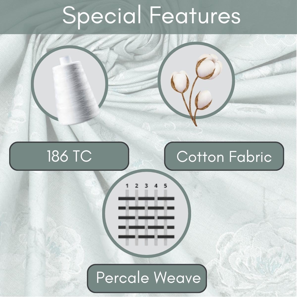 Corsica Premium Cotton Bedsheet King Size - Image 4