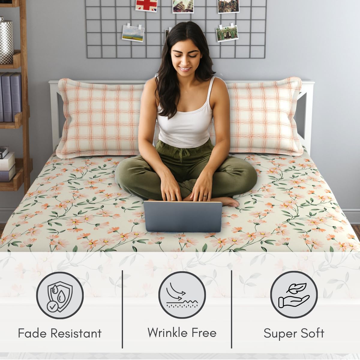 Luxe Lilac Soft Microfiber Bedsheet - Image 3