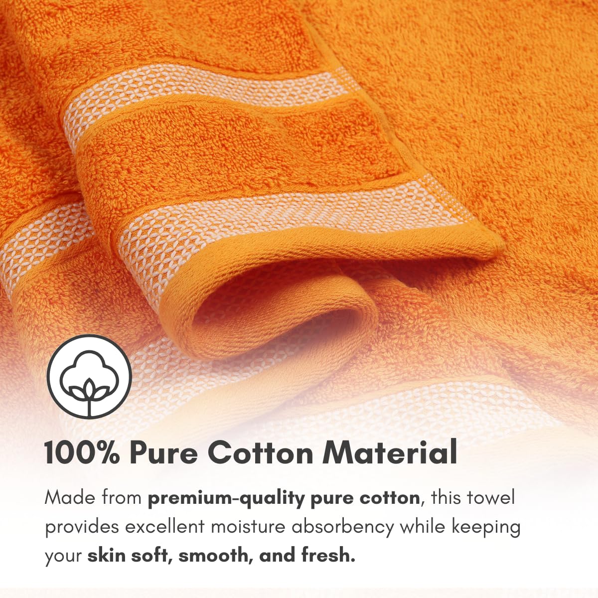 Daffodil Cotton Long Bath Towels - Image 3
