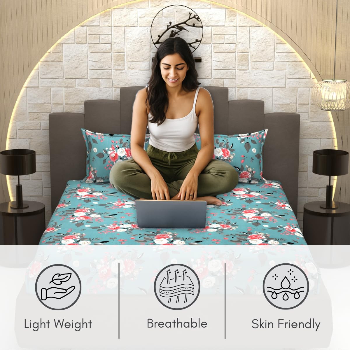 Bliss 130 GSM Elegant Bedsheet - Image 4