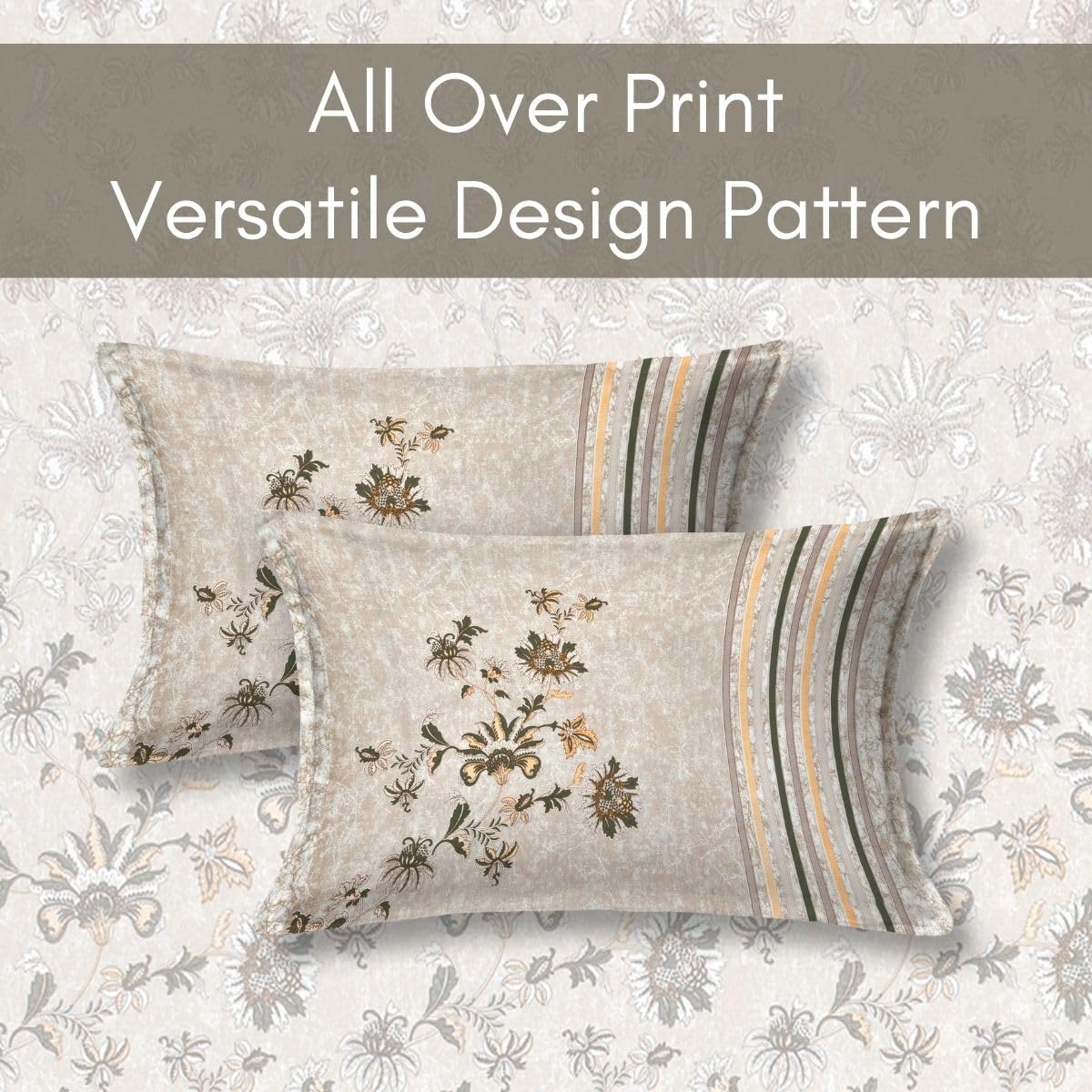 Spring Glory 186 TC Pure Cotton King Size Bedsheet - Image 4