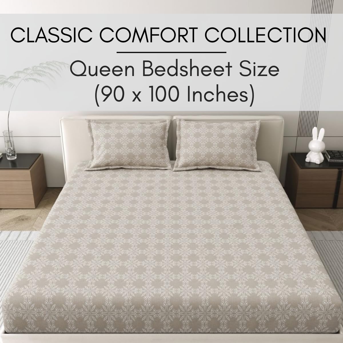 Classic Comfort 186 TC Double Bedsheet - Image 6