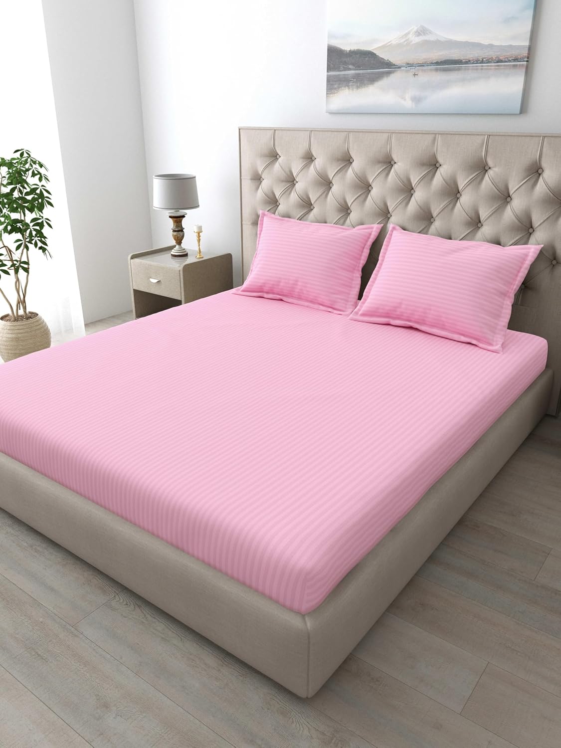 Mafatlal Italian Strip King Size Cotton Bed Sheet - Image 8