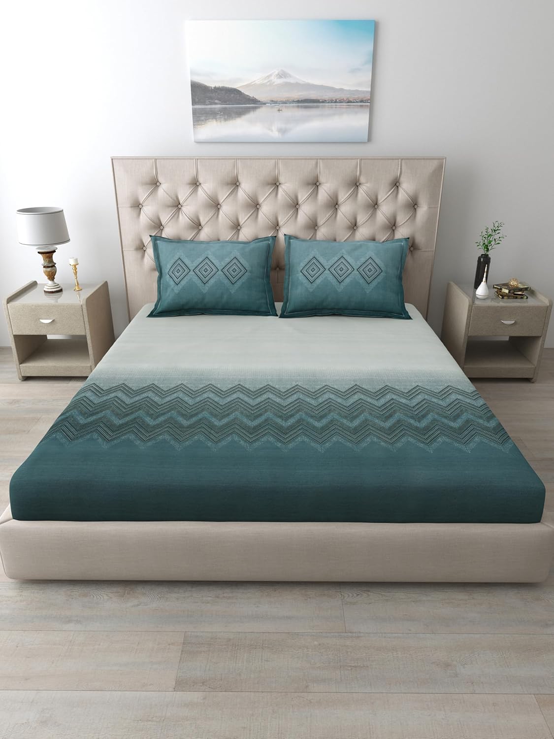 Mafatlal Autumn Delight King Size Bed Sheet - Image 5