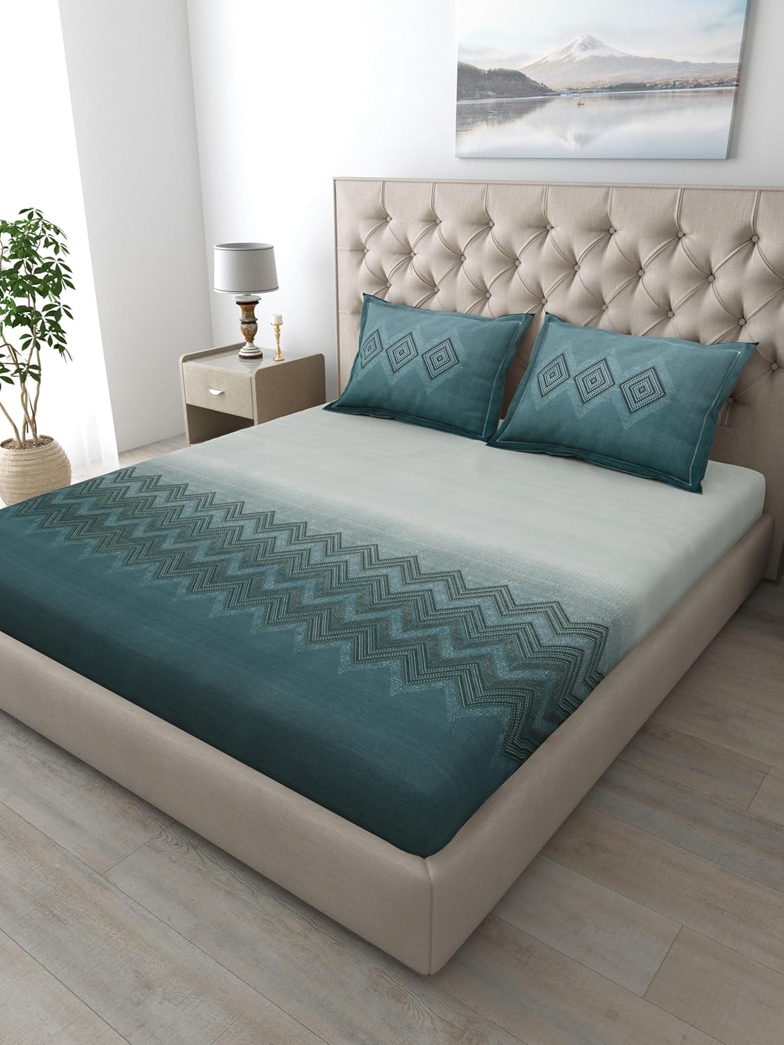 Mafatlal Autumn Delight King Size Bed Sheet - Image 6