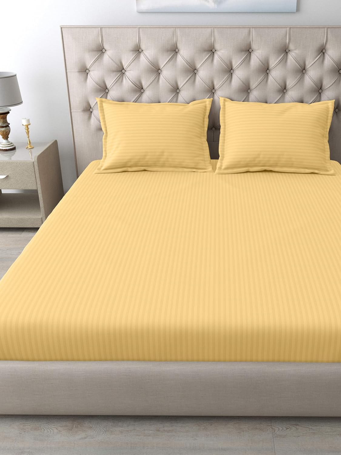 Italian Strip King Size Bed Sheet Pure Cotton