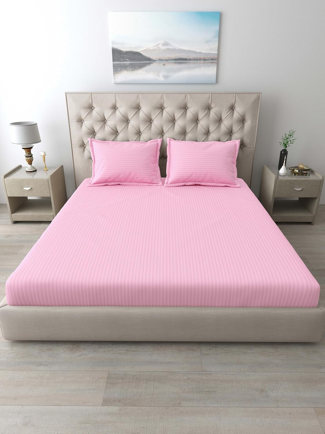 Mafatlal Italian Strip King Size Cotton Bed Sheet - Image 5