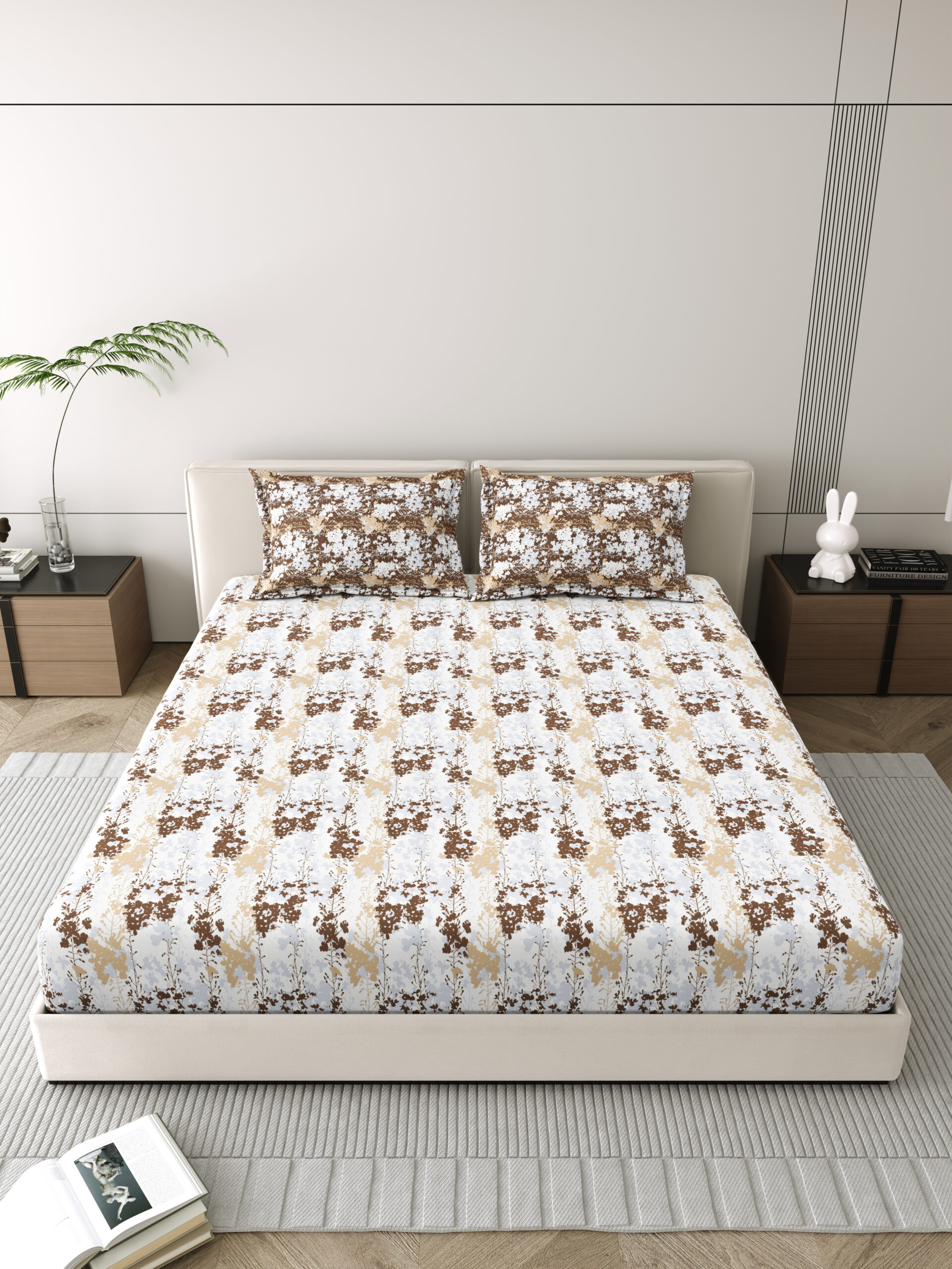 Corsica 186 TC Pure Cotton Bedsheet
