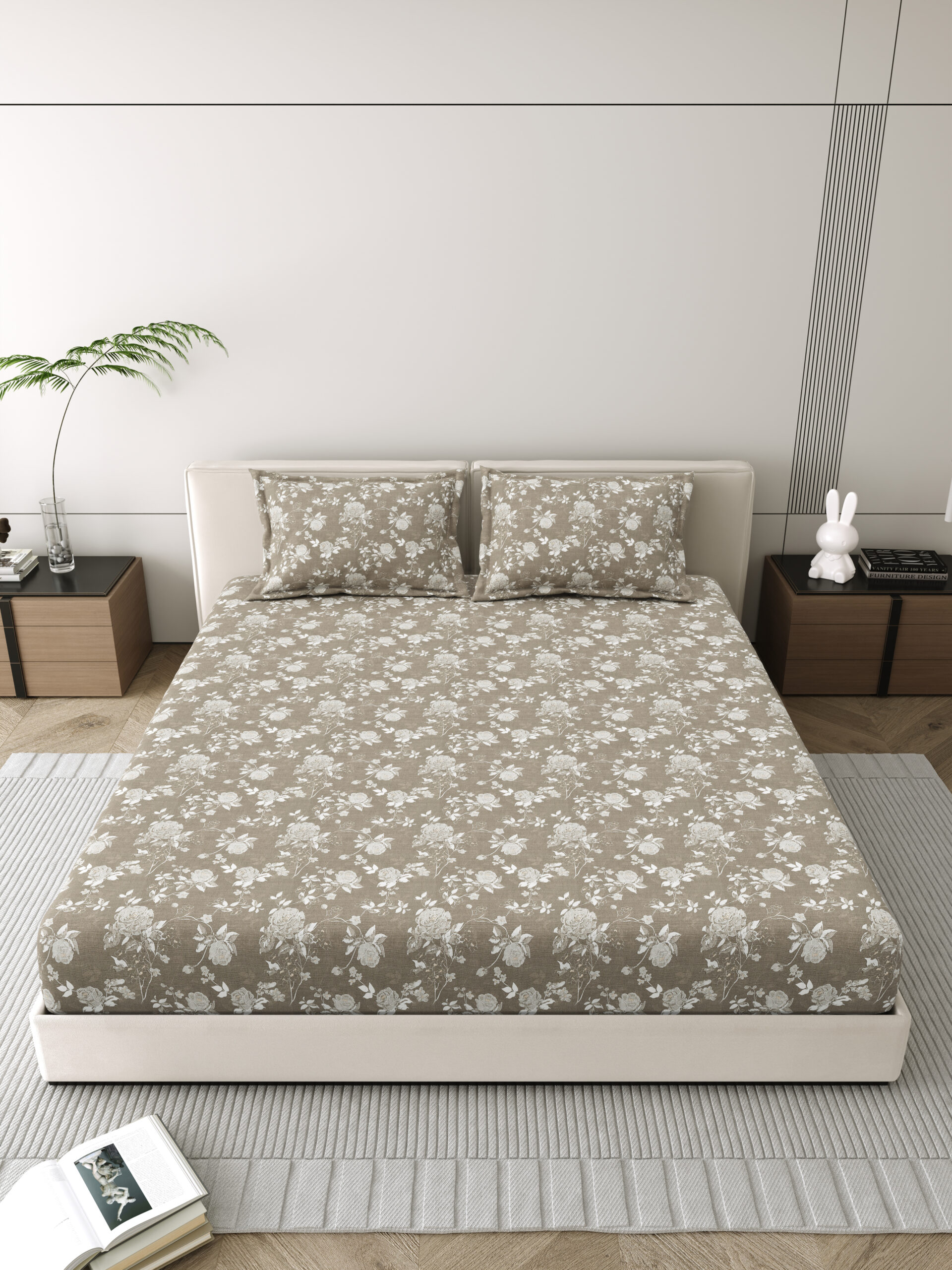 Corsica 186 TC Pure Cotton Bedsheet