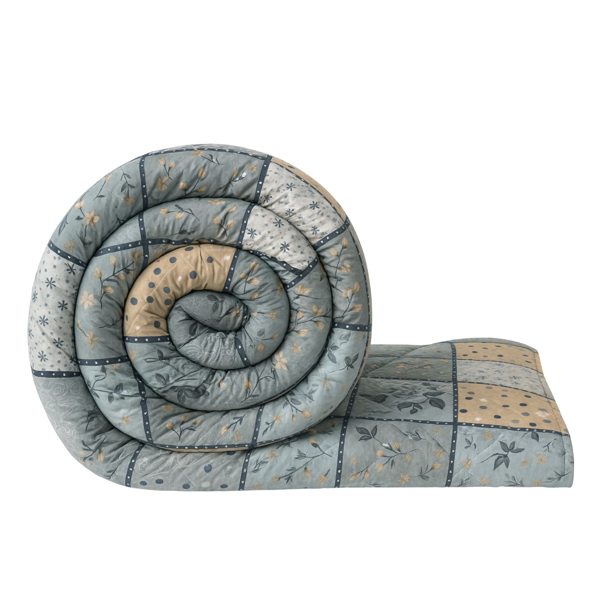 Zen Comforter Single Bed | 150 GSM | 90 x 60 Inches | Gray - Image 2